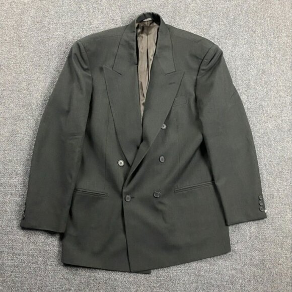 Rialto Blazer Adults 48R Gray Glen Check Jacket Pure Virgin‎ Wool Mens - Picture 1 of 11